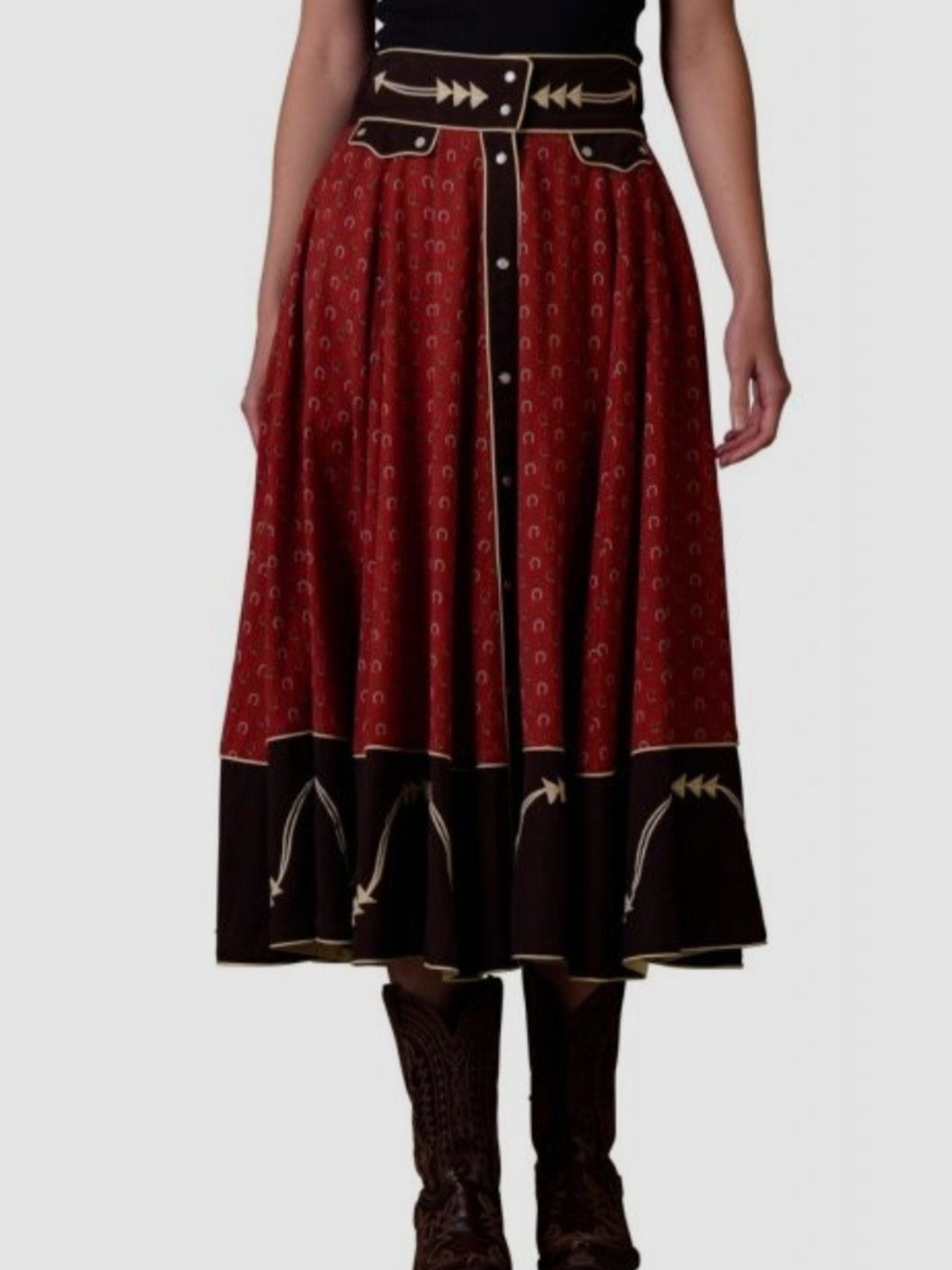 Double D Ranch Hard Luck Midi Skirt
